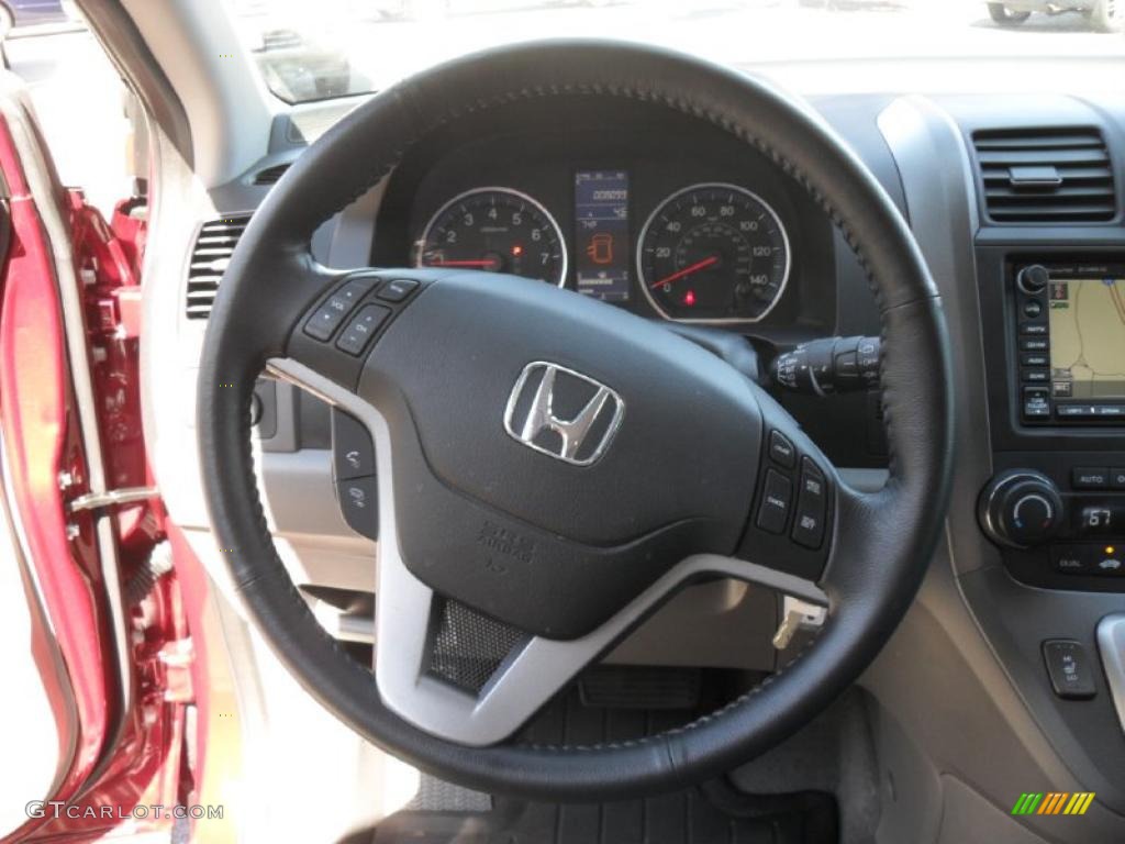 2010 Honda CR-V EX-L Gray Steering Wheel Photo #38275892