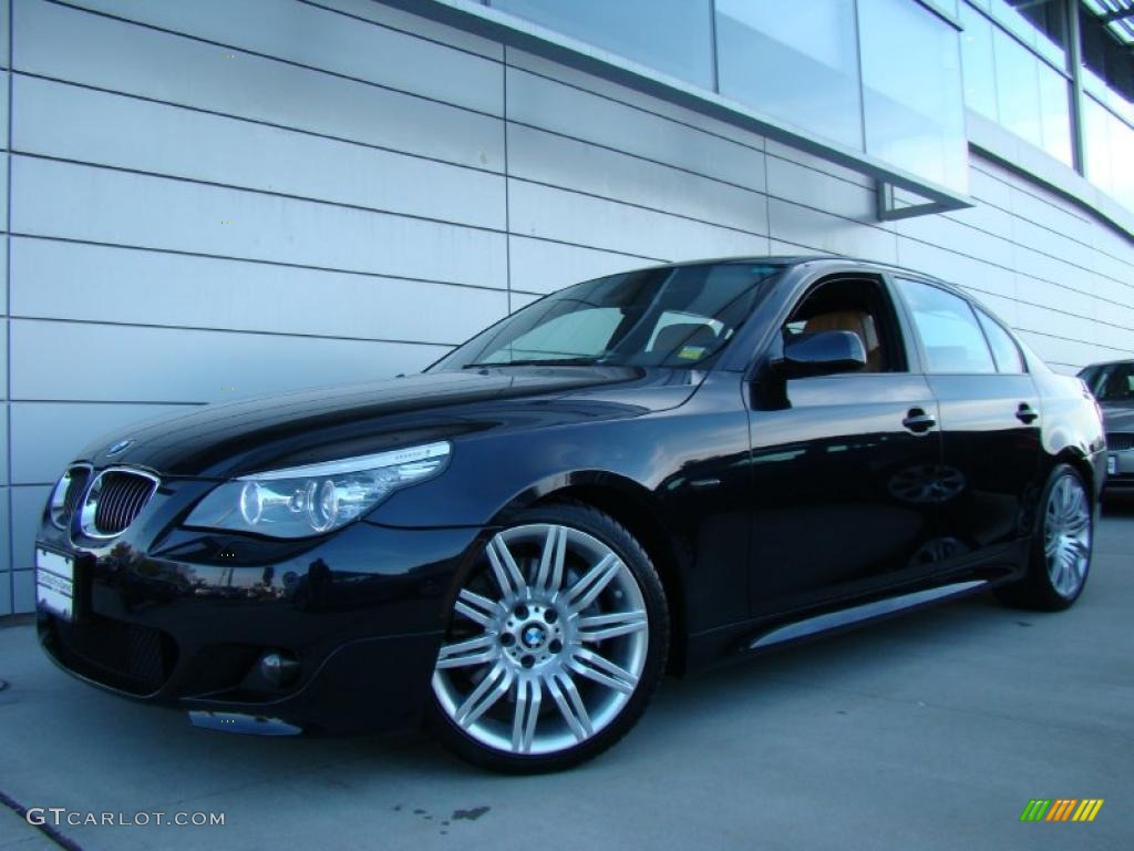 Carbon Black Metallic 2008 BMW 5 Series 550i Sedan Exterior Photo #38277496