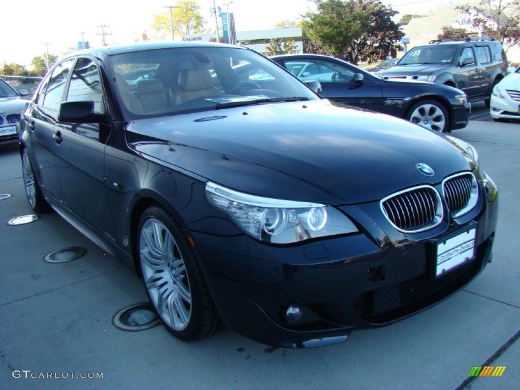 Carbon Black Metallic 2008 BMW 5 Series 550i Sedan Exterior Photo #38277528