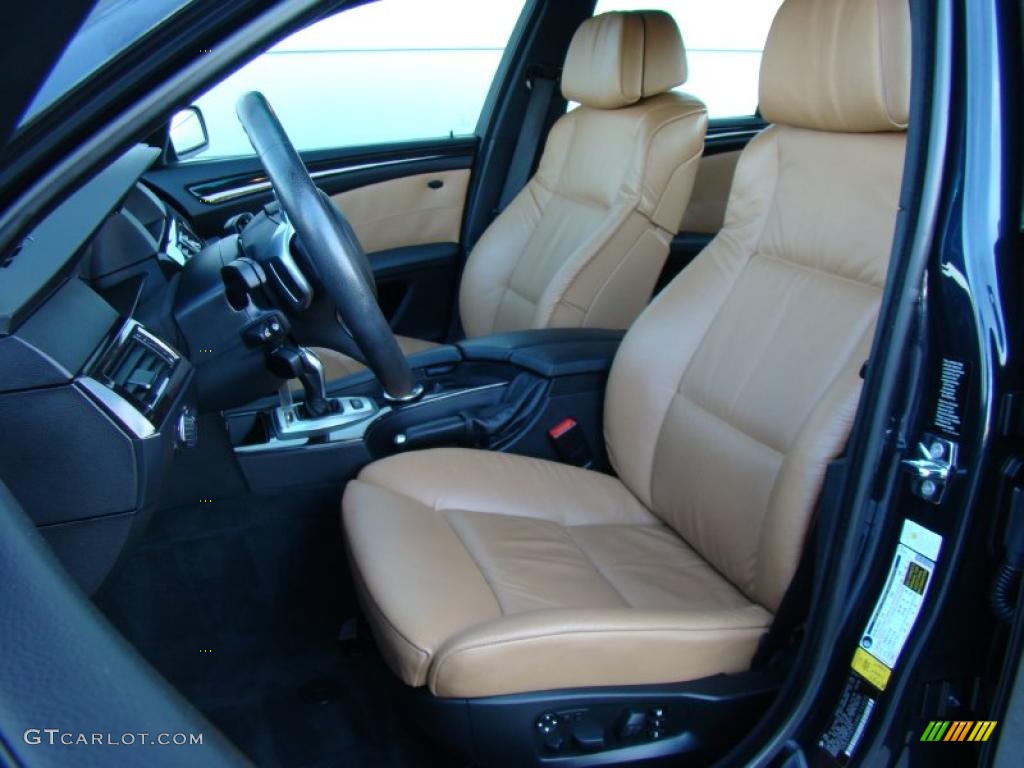 Natural Brown Interior 2008 BMW 5 Series 550i Sedan Photo #38277608