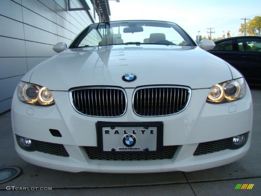 2008 3 Series 335i Convertible - Alpine White / Cream Beige photo #3