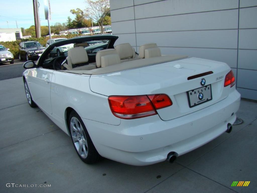 2008 3 Series 335i Convertible - Alpine White / Cream Beige photo #6