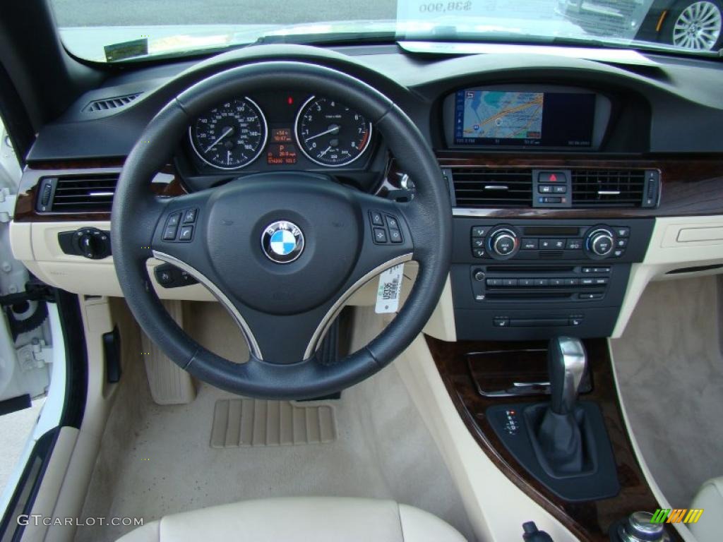 2008 3 Series 335i Convertible - Alpine White / Cream Beige photo #12
