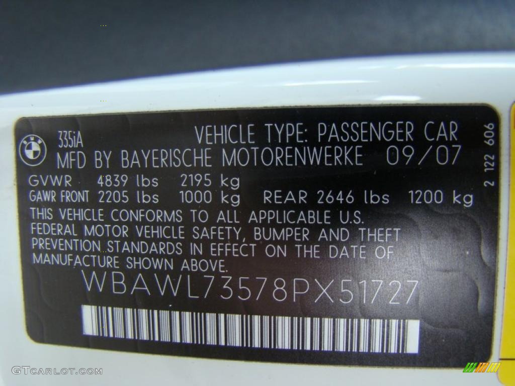 2008 3 Series 335i Convertible - Alpine White / Cream Beige photo #20