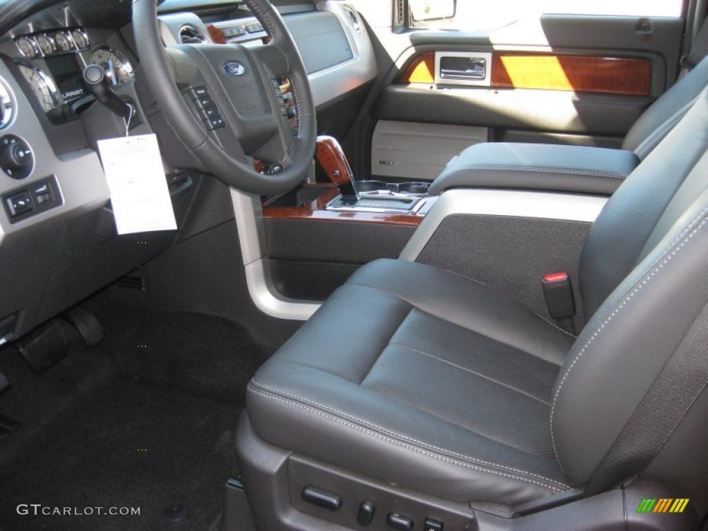 2010 F150 Lariat SuperCrew 4x4 - Tuxedo Black / Black photo #12