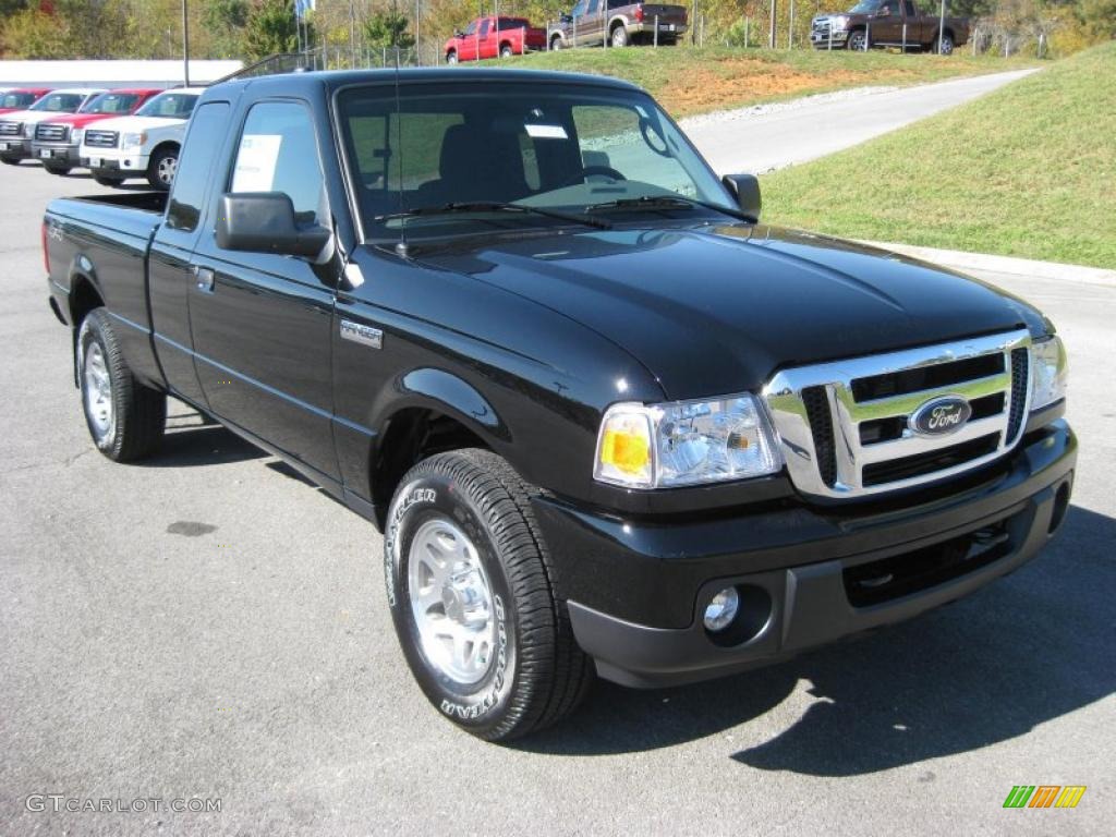 Black 2011 Ford Ranger XLT SuperCab 4x4 Exterior Photo #38279504