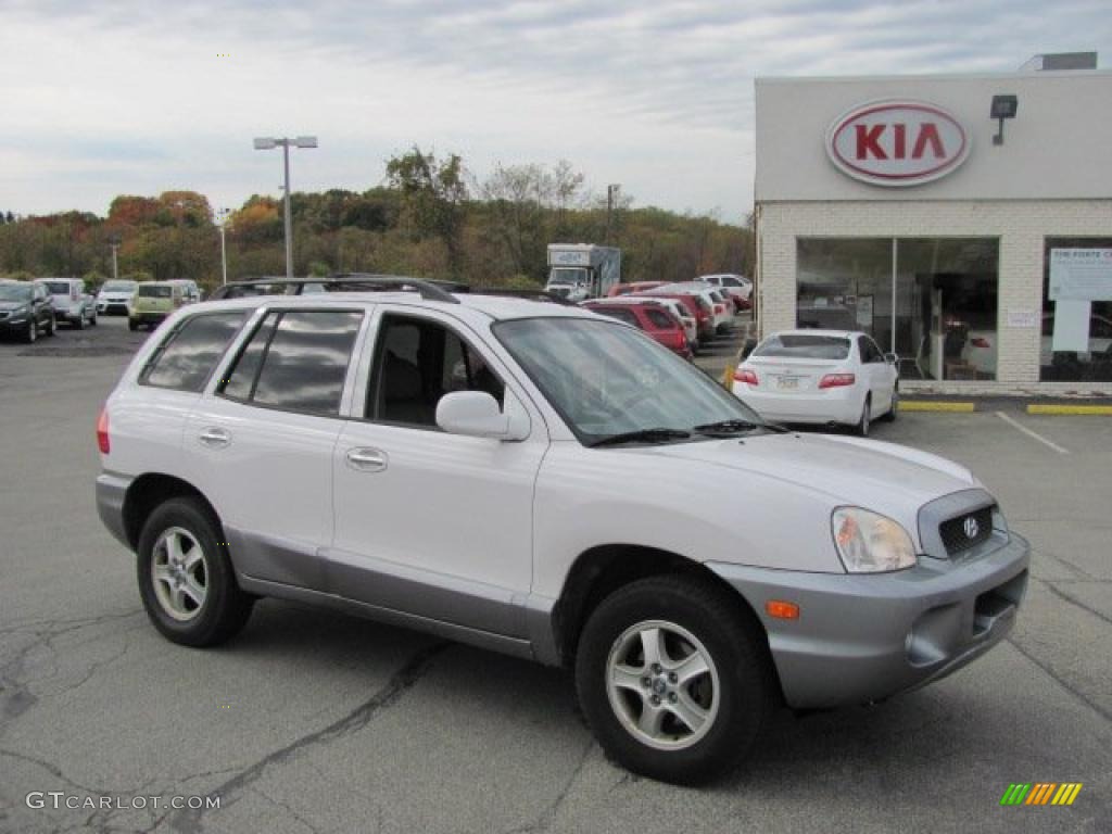 2004 Santa Fe LX 4WD - Nordic White / Gray photo #1