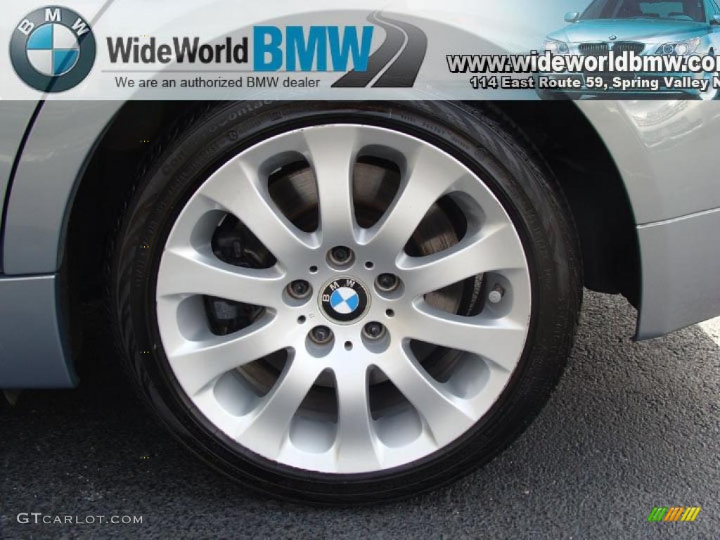 2007 3 Series 335xi Sedan - Arctic Metallic / Black photo #7