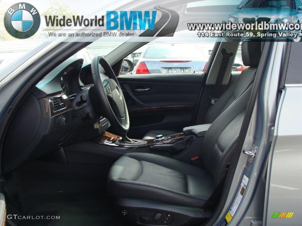 2007 3 Series 335xi Sedan - Arctic Metallic / Black photo #9