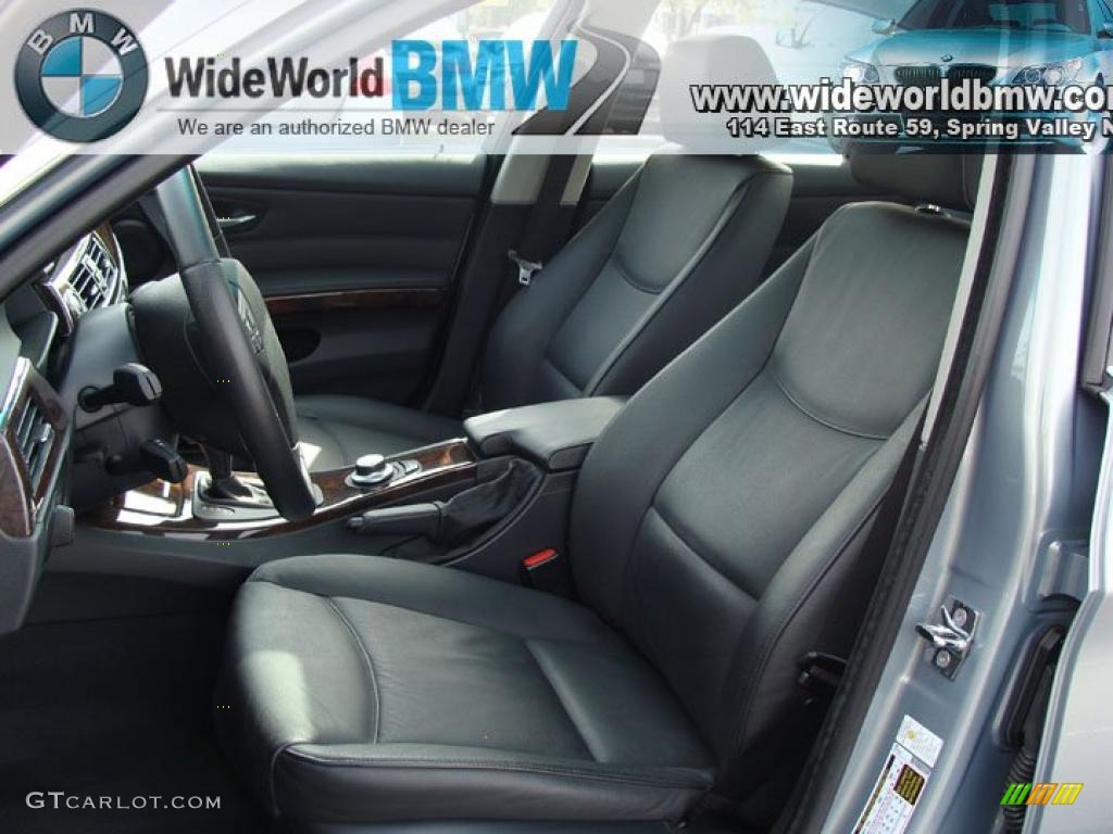 2007 3 Series 335xi Sedan - Arctic Metallic / Black photo #11