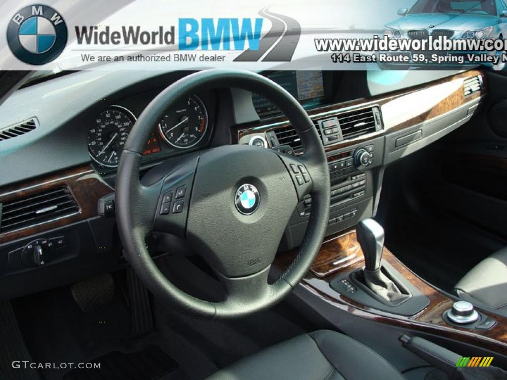 2007 3 Series 335xi Sedan - Arctic Metallic / Black photo #12
