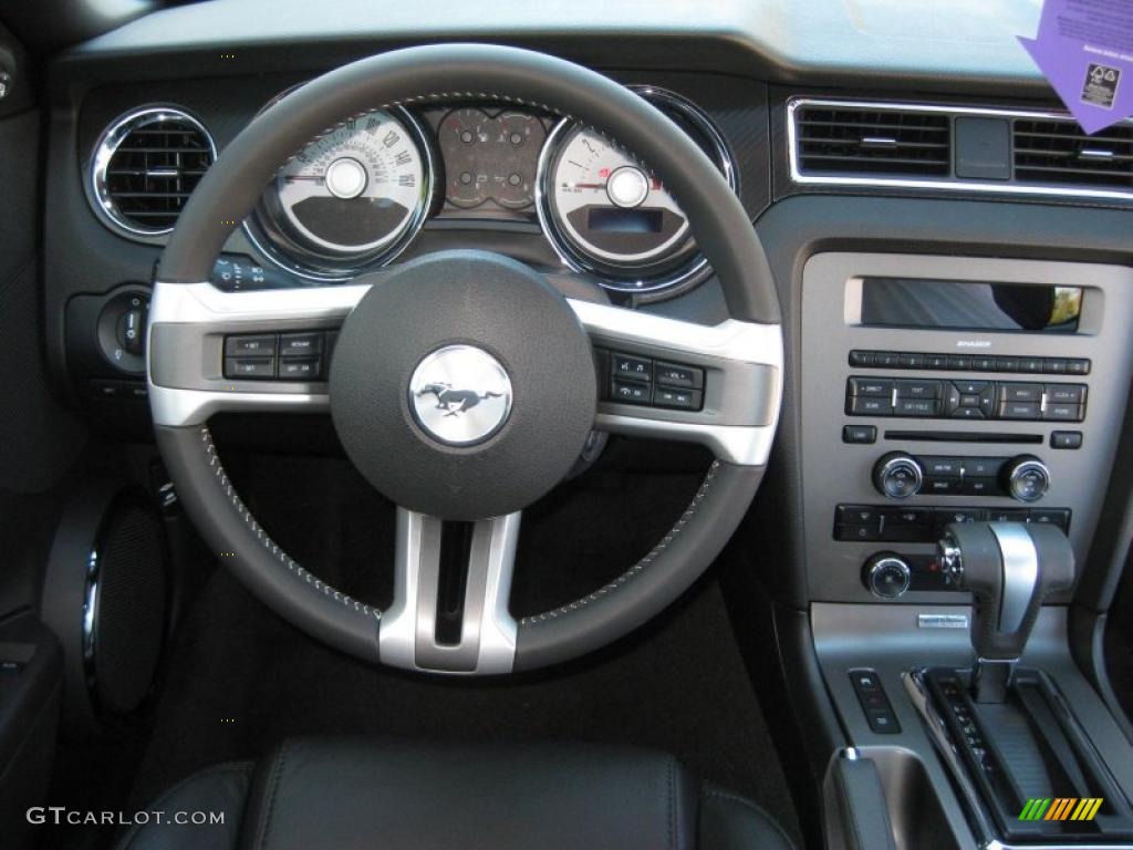 2011 Mustang GT Premium Coupe - Ebony Black / Charcoal Black photo #19