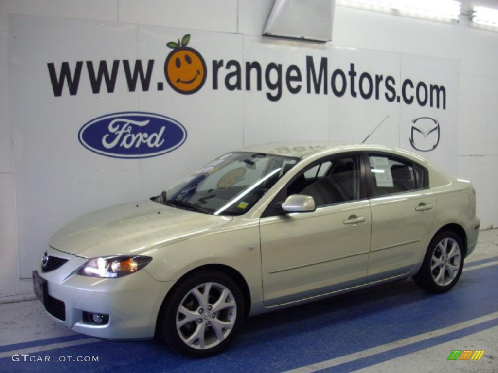 2008 MAZDA3 i Touring Sedan - Shimmering Sand Metallic / Black photo #1