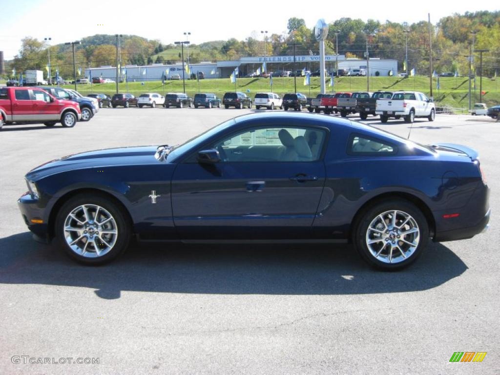 2011 Mustang V6 Premium Coupe - Kona Blue Metallic / Stone photo #1