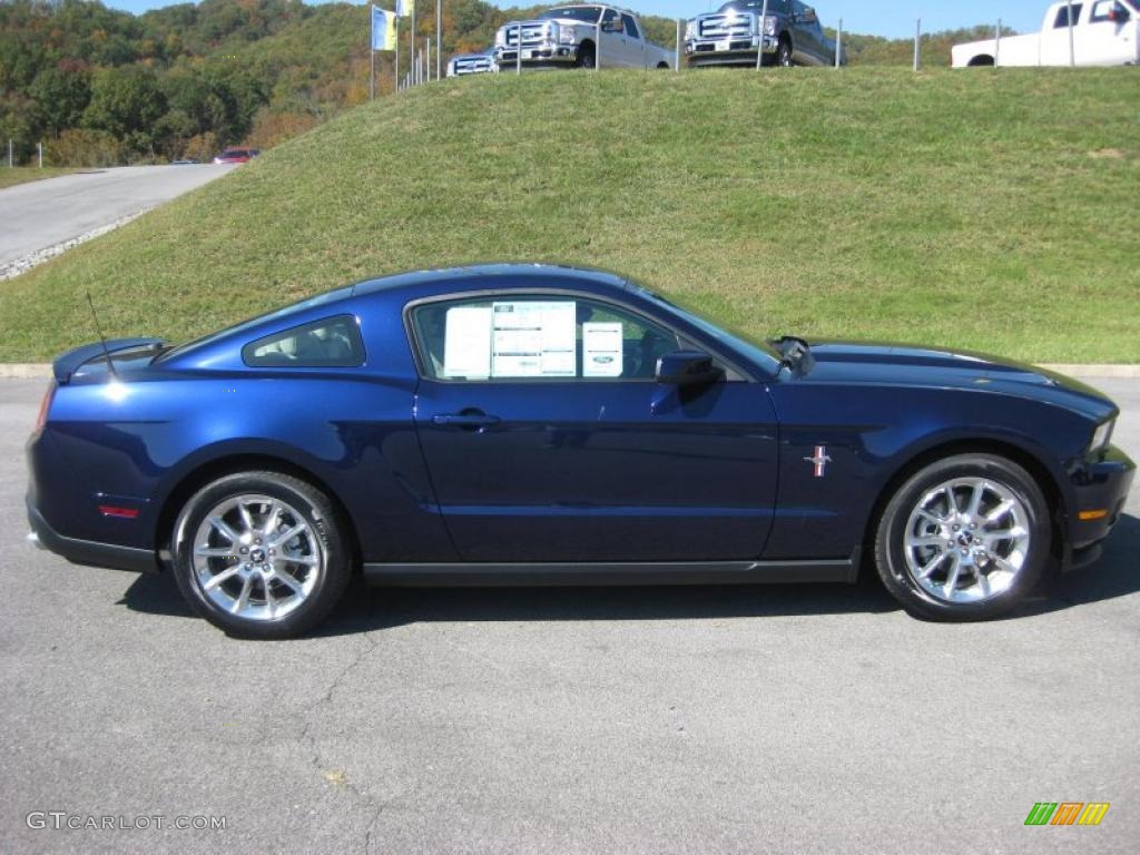 2011 Mustang V6 Premium Coupe - Kona Blue Metallic / Stone photo #5