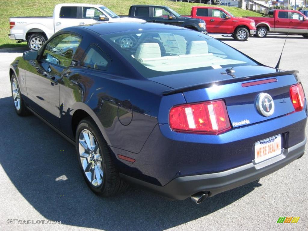 2011 Mustang V6 Premium Coupe - Kona Blue Metallic / Stone photo #8