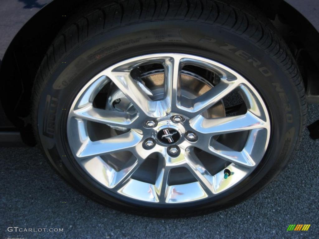 2011 Mustang V6 Premium Coupe - Kona Blue Metallic / Stone photo #9