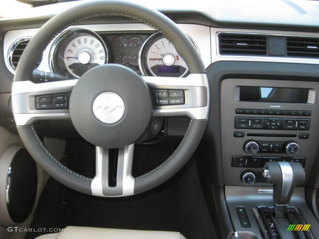2011 Mustang V6 Premium Coupe - Kona Blue Metallic / Stone photo #19