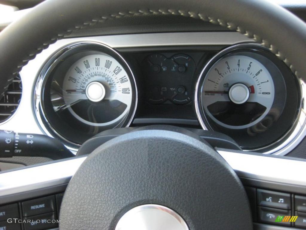 2011 Mustang V6 Premium Coupe - Kona Blue Metallic / Stone photo #23