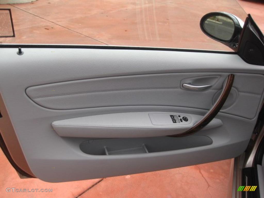 Grey Interior 2008 BMW 1 Series 128i Coupe Photo #38281784