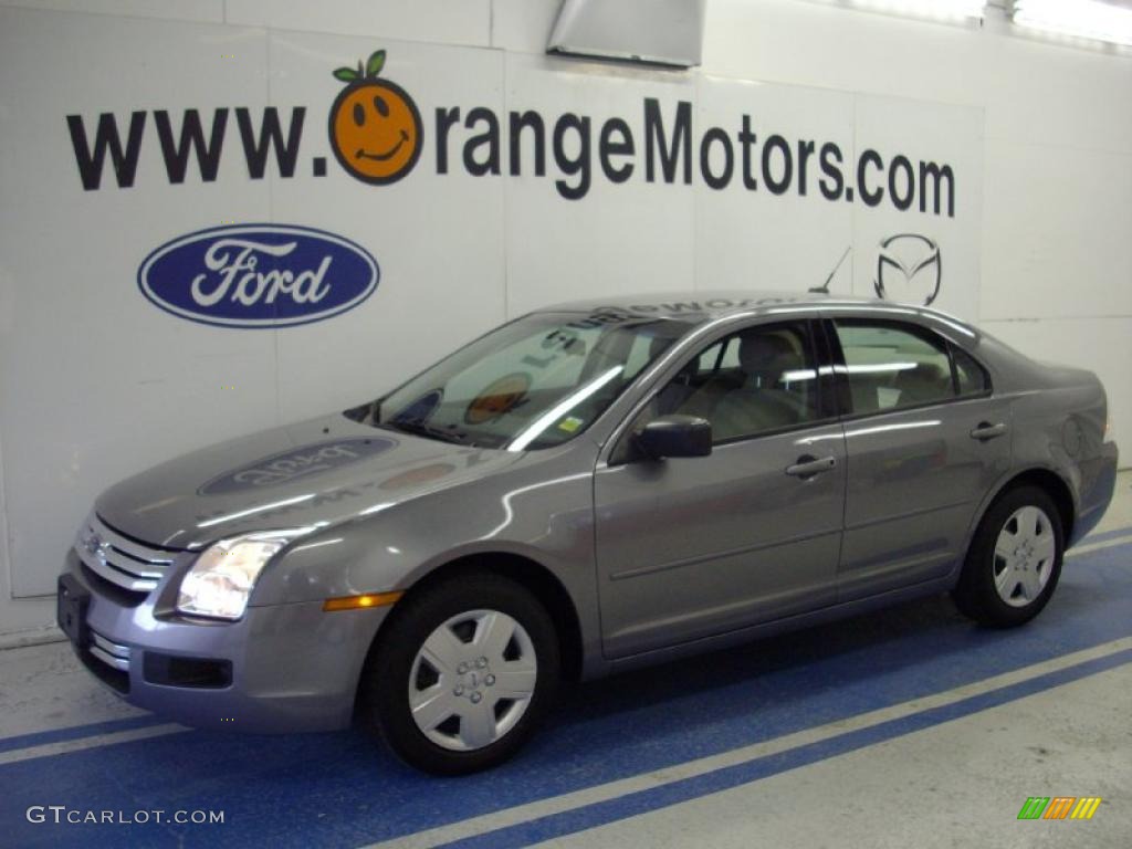 2007 Fusion S - Tungsten Grey Metallic / Light Stone photo #1