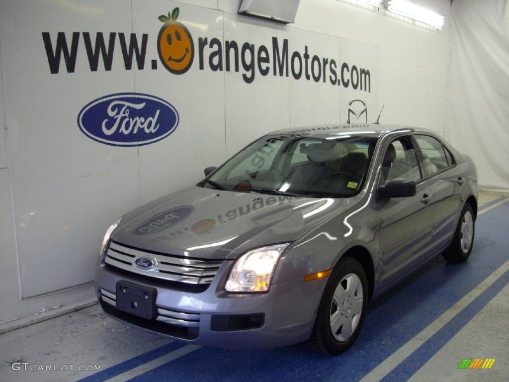 2007 Fusion S - Tungsten Grey Metallic / Light Stone photo #3