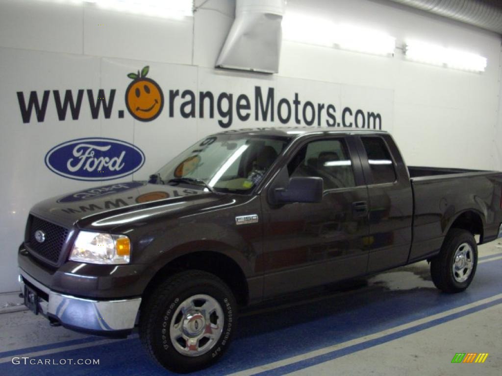 2006 F150 XLT SuperCab 4x4 - Dark Stone Metallic / Medium/Dark Flint photo #1
