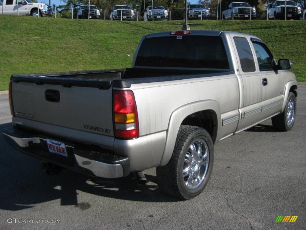 2002 Silverado 1500 LT Extended Cab 4x4 - Light Pewter Metallic / Graphite Gray photo #6