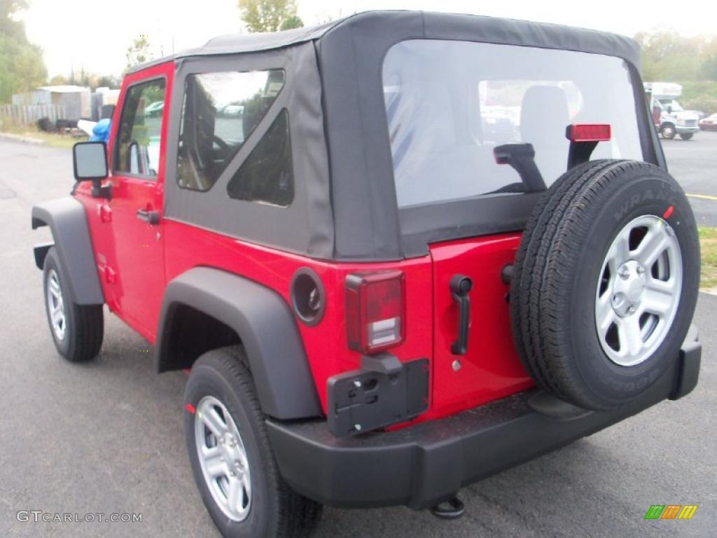 2011 Wrangler Sport 4x4 - Flame Red / Black photo #9