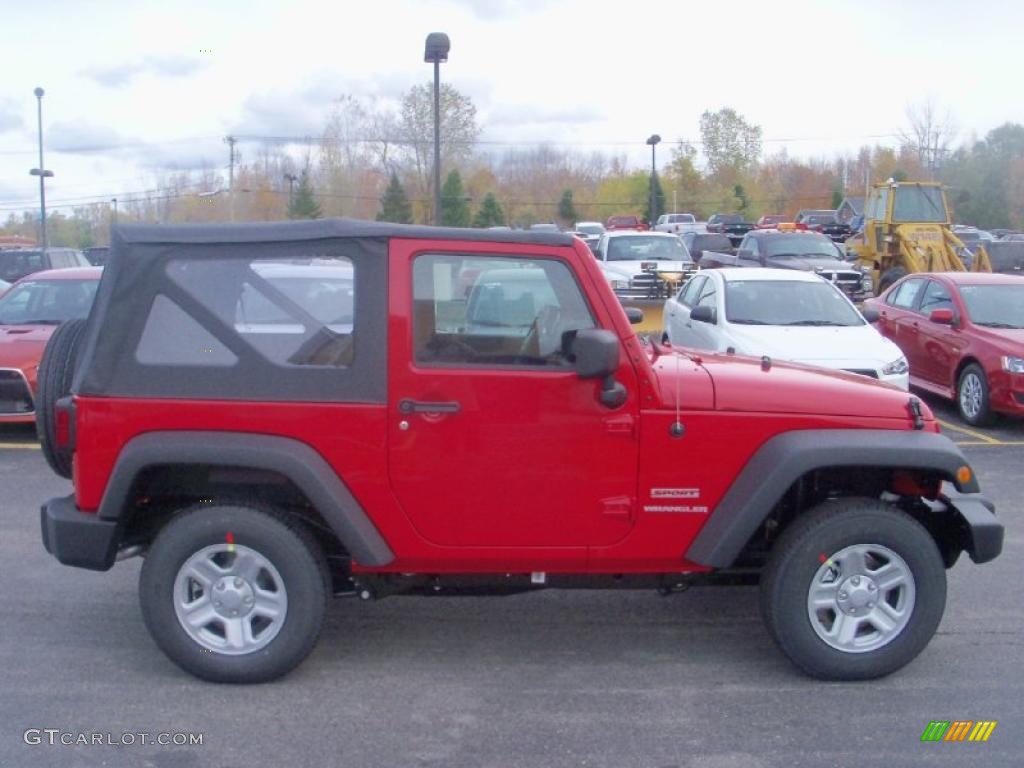 2011 Wrangler Sport 4x4 - Flame Red / Black photo #12