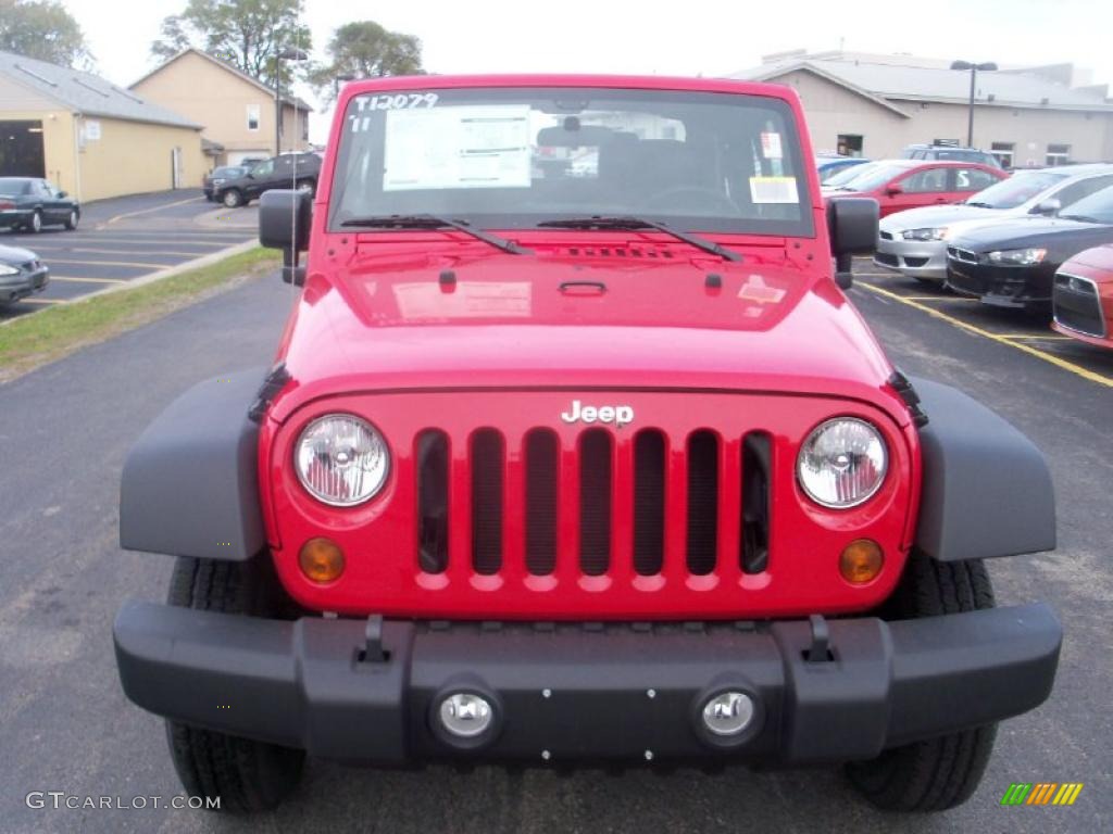 2011 Wrangler Sport 4x4 - Flame Red / Black photo #14