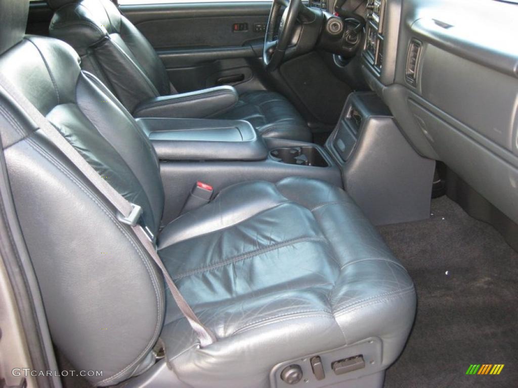 Graphite Gray Interior 2002 Chevrolet Silverado 1500 LT Extended Cab 4x4 Photo #38284184