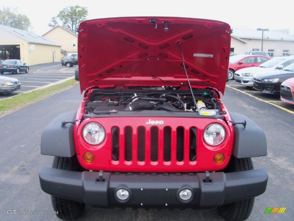 2011 Wrangler Sport 4x4 - Flame Red / Black photo #15