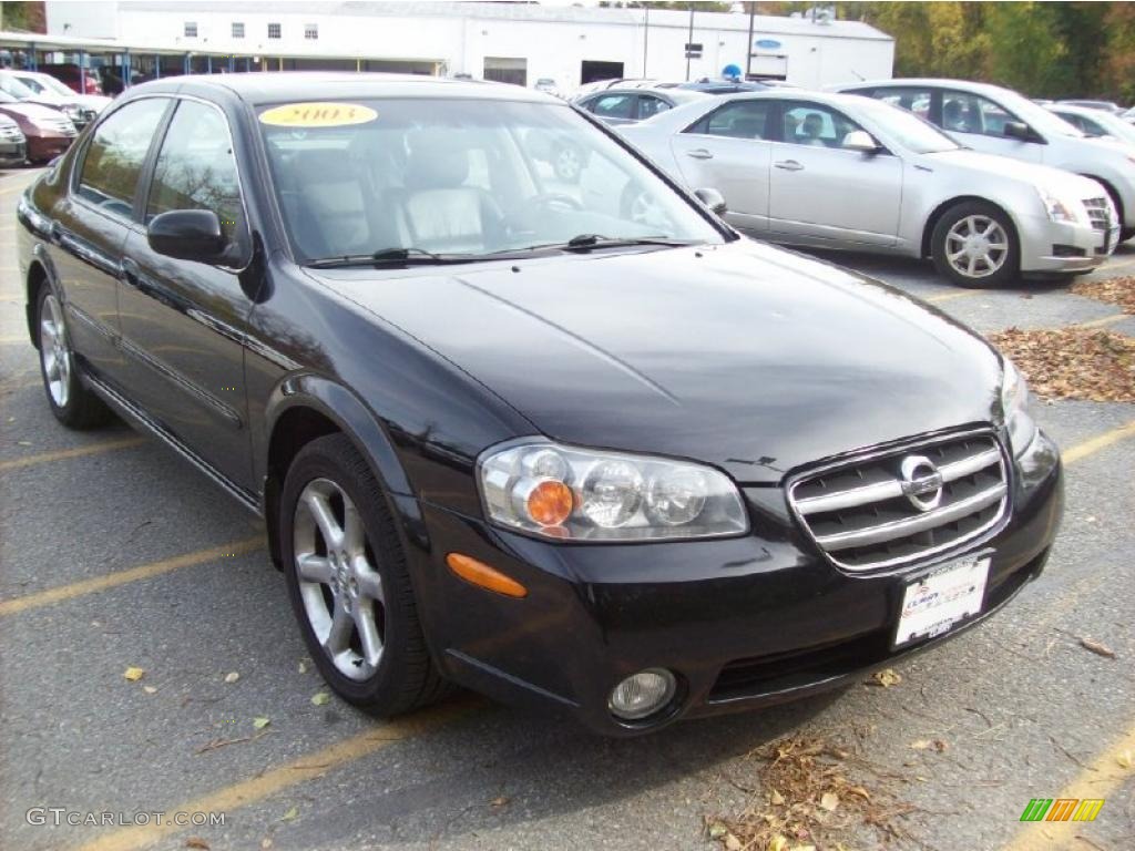 2003 Maxima SE - Super Black / Black photo #1