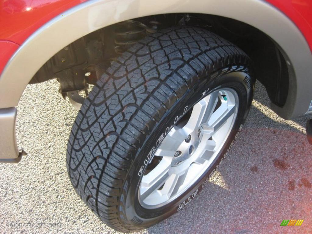 2006 F150 Lariat SuperCrew 4x4 - Bright Red / Tan photo #9