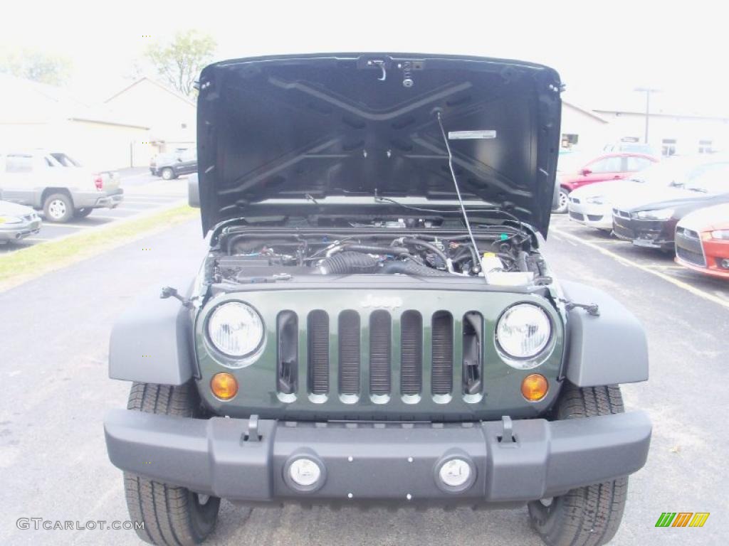 2011 Wrangler Unlimited Sport 4x4 - Natural Green Pearl / Black photo #16
