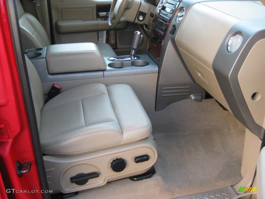 2006 F150 Lariat SuperCrew 4x4 - Bright Red / Tan photo #20