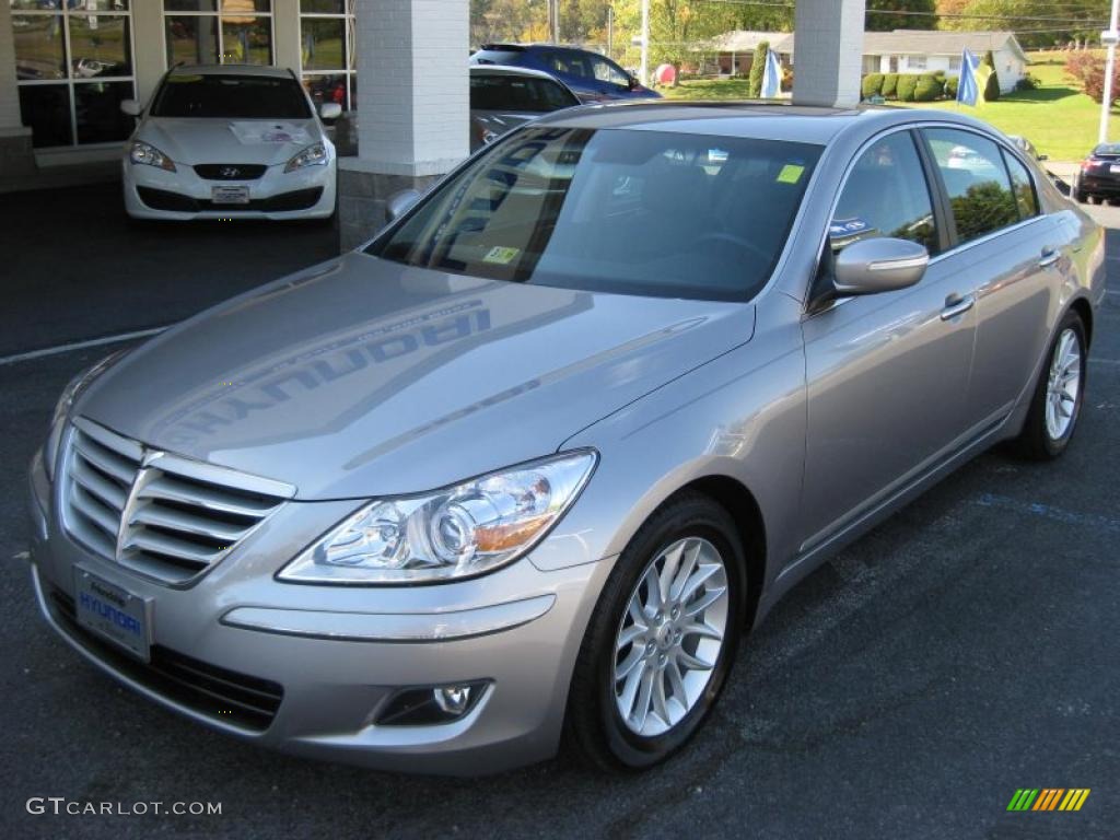 Titanium Gray Metallic 2009 Hyundai Genesis 3.8 Sedan Exterior Photo #38284872
