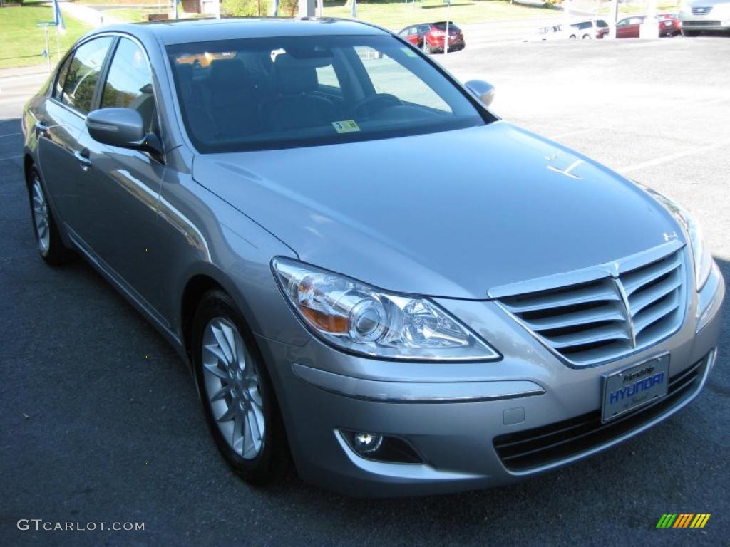 Titanium Gray Metallic 2009 Hyundai Genesis 3.8 Sedan Exterior Photo #38284904