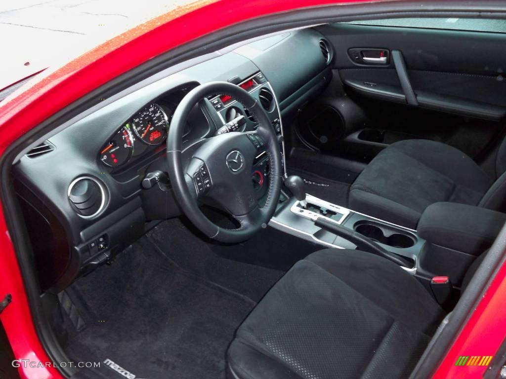 2008 MAZDA6 i Touring Hatchback - Volcanic Red / Black photo #4
