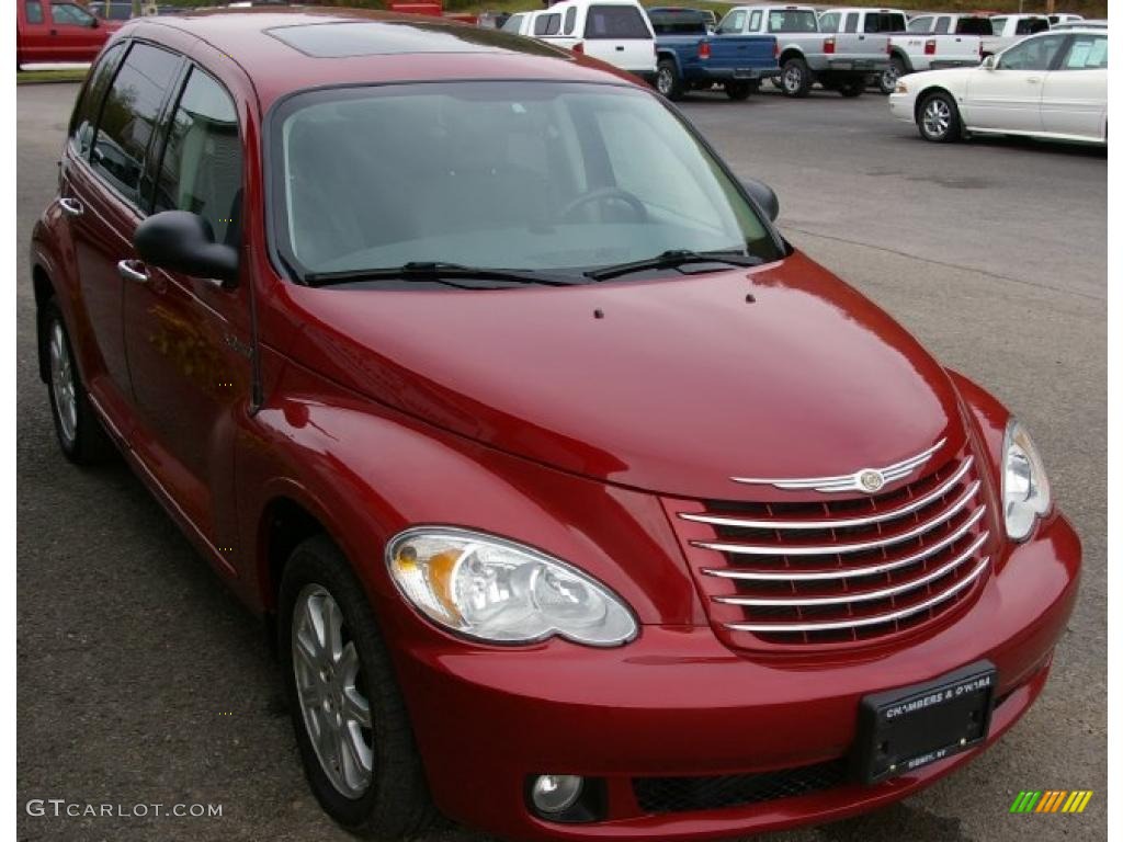 2006 PT Cruiser Limited - Inferno Red Crystal Pearl / Pastel Slate Gray photo #14