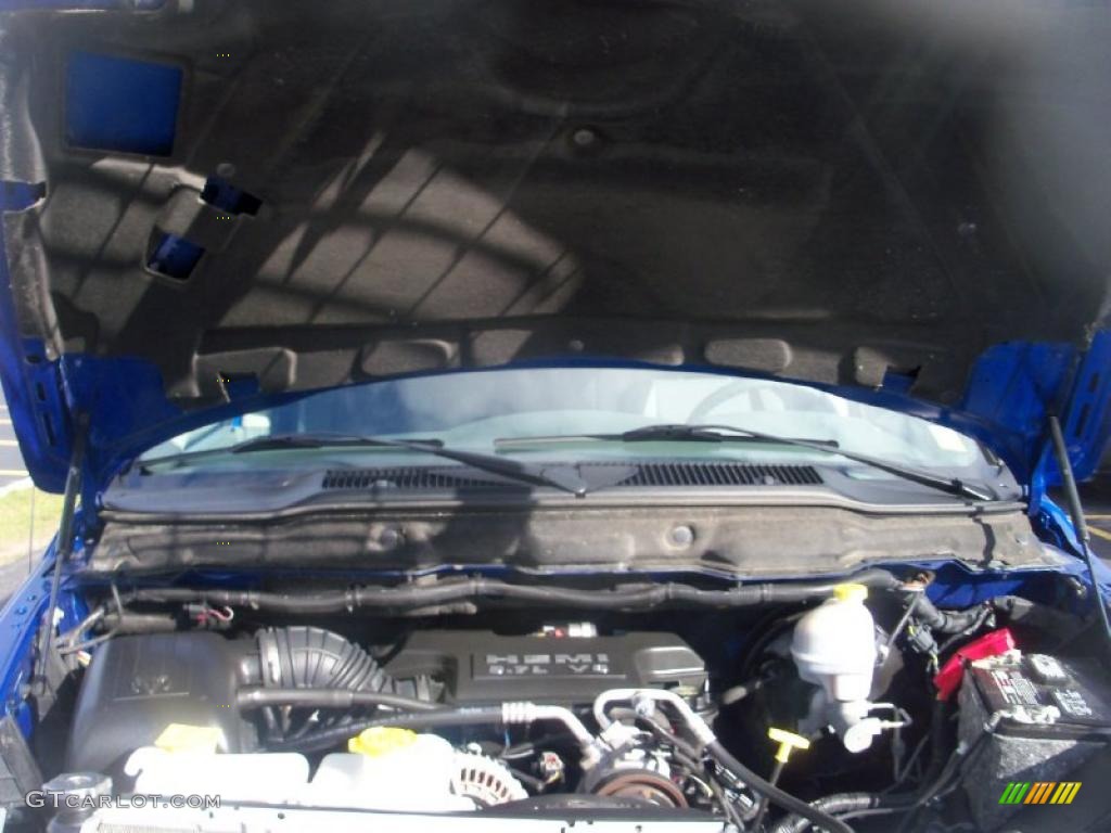 2008 Ram 1500 Big Horn Edition Quad Cab 4x4 - Electric Blue Pearl / Medium Slate Gray photo #17