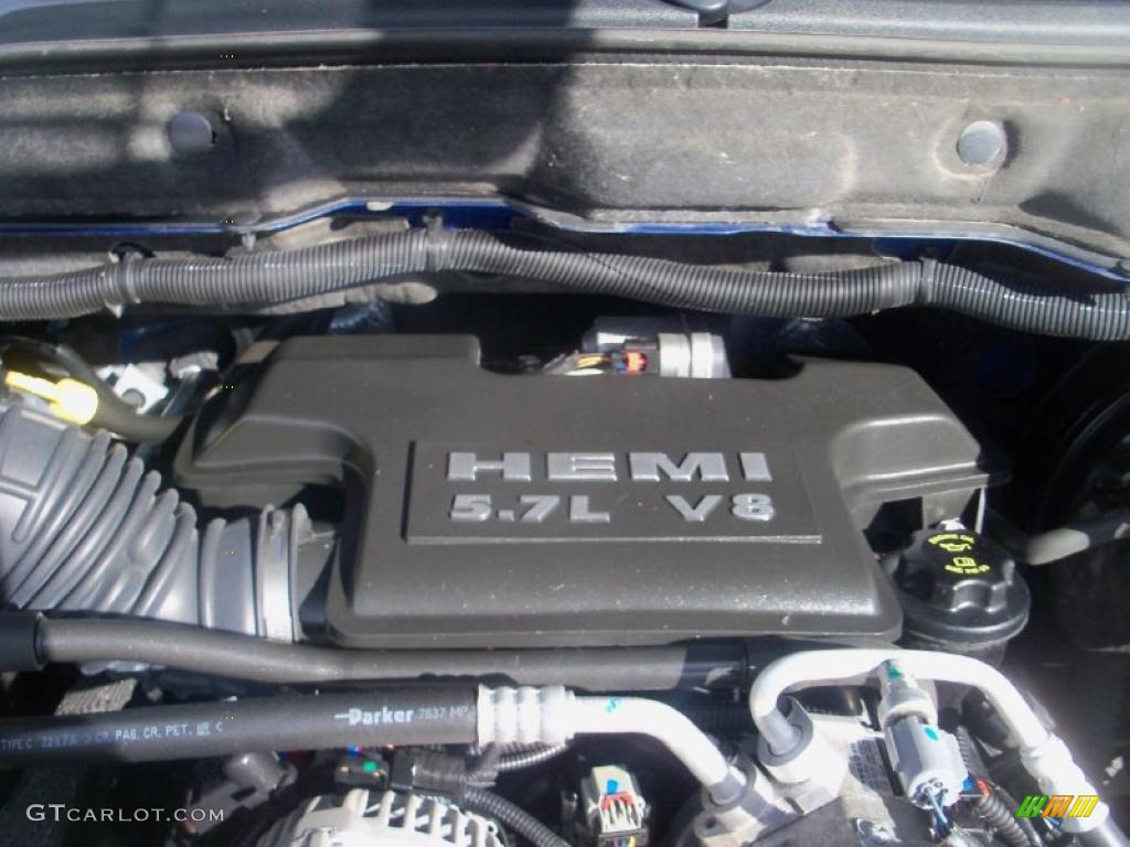 2008 Ram 1500 Big Horn Edition Quad Cab 4x4 - Electric Blue Pearl / Medium Slate Gray photo #18