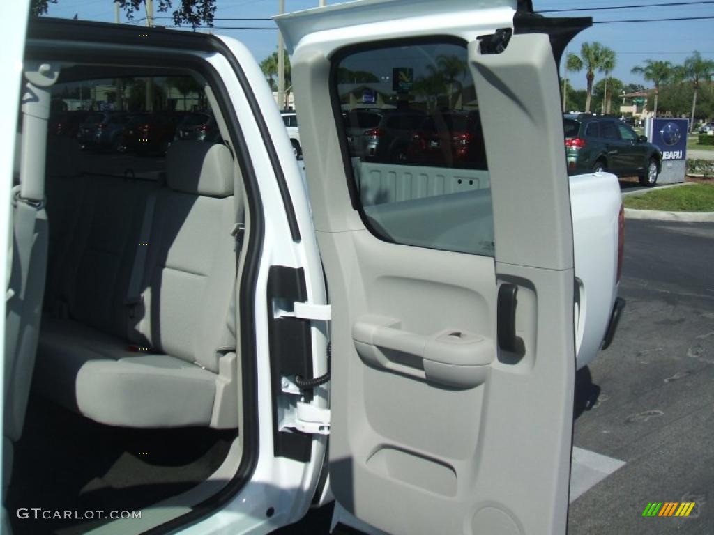 2011 Silverado 1500 LT Extended Cab - Summit White / Light Titanium/Dark Titanium photo #11