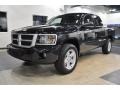 2011 Brilliant Black Crystal Pearl Dodge Dakota Big Horn Crew Cab  photo #2