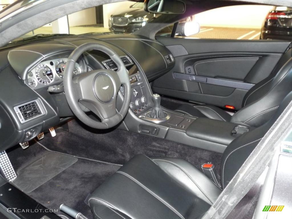 Obsidian Black Interior 2007 Aston Martin V8 Vantage Coupe Photo #38288829