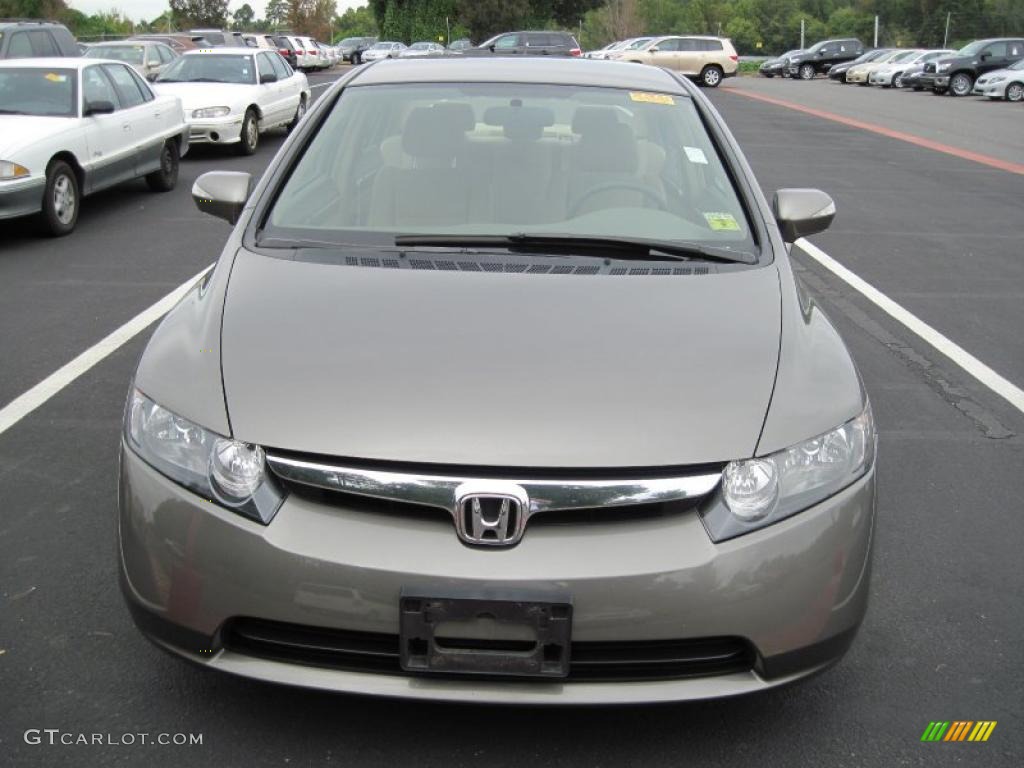 2006 Civic Hybrid Sedan - Galaxy Gray Metallic / Ivory photo #3