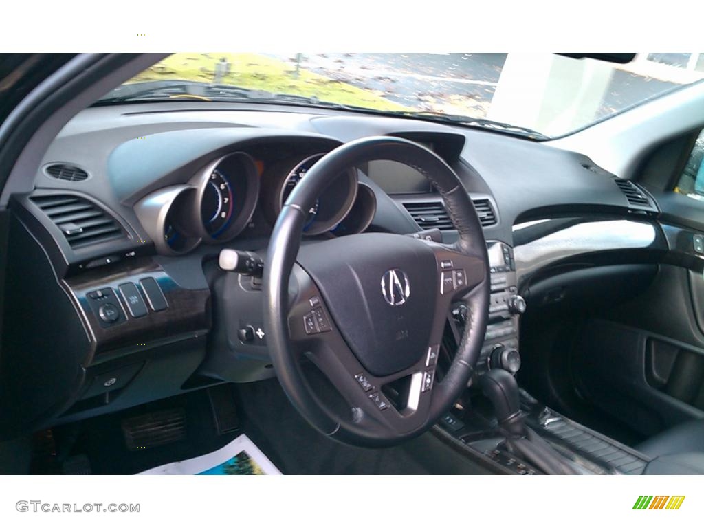 2009 Acura MDX Technology Ebony Dashboard Photo #38290081