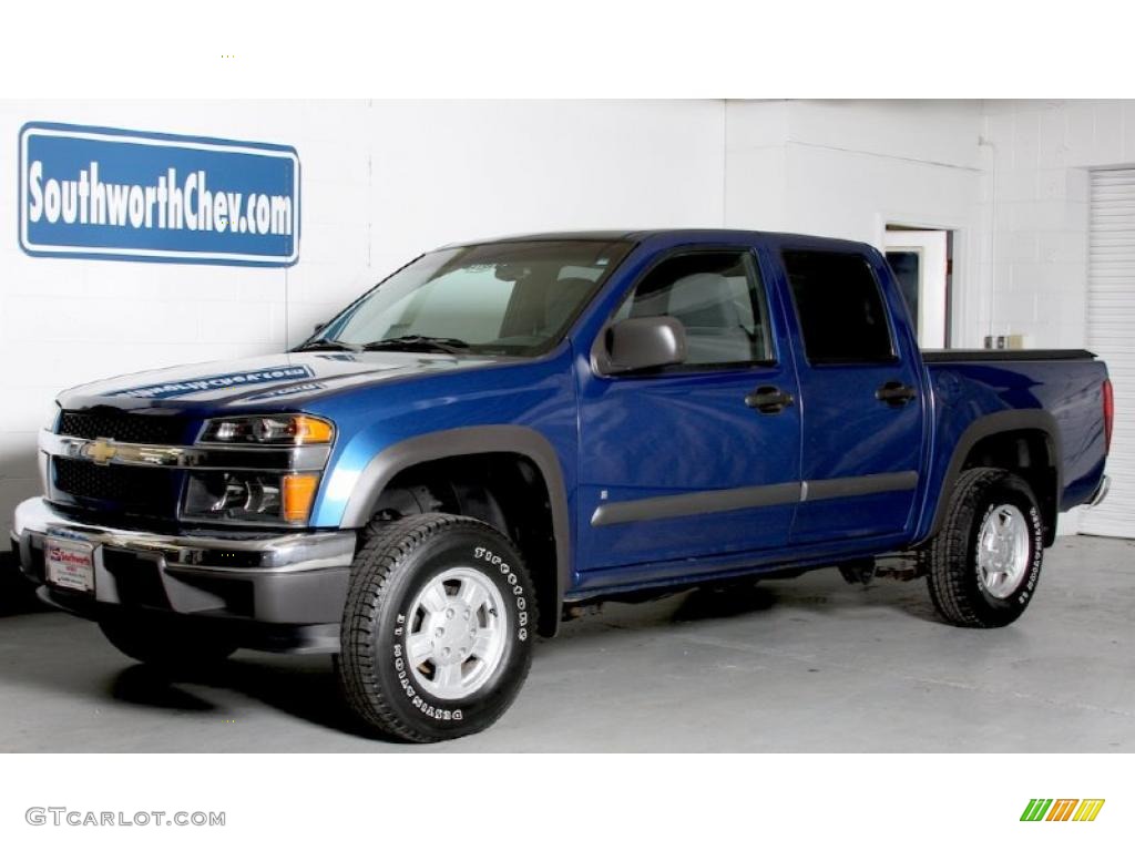 2006 Colorado LT Crew Cab 4x4 - Superior Blue Metallic / Very Dark Pewter photo #1