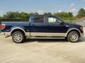 2010 Dark Blue Pearl Metallic Ford F150 Lariat SuperCrew  photo #2